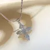 Collar con Colgante de Cruz de Diamante en Forma de Espada Seiko de Plata de Ley S925 Cadena de Bolas Diamante Destellante de Gama Alta Cadena para Clavícula Retro de Lujo Accesible para Mujeres