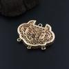 Seda Moiré Artesanía Fundición de Cobre Clásica Cerradura Larga Vida Colgante Guirnaldas Collar Colgante Accesorios Clásicos para el Cabello Hanfu