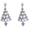 Pendientes colgantes de árbol de Navidad con circonitas, exquisitos y versátiles pendientes de moda, pendientes navideños, joyas de celebridades de Internet, joyas del mismo estilo.