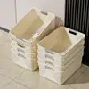 Cesta para Snacks y Artículos Varios, Cesta de Plástico para Almacenamiento Doméstico, Caja Organizadora para Gabinete de Cocina, Caja Organizadora de Ropa para Armario de Dormitorio