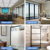 Película de vidrio esmerilado puro transparente opaca película para ventanas rejillas de ventanas de oficina pegatinas para vidrio de baño baño