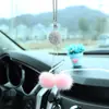 Espejo Cruzado Especialmente Diseñado para Pedrería de Arcilla, Borlas, Bolas de Pelo de Visón, Colgantes para Espejo Retrovisor de Coche, Suministros para Decoración Interior de Coche Colgantes