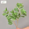 Planta Verde Artificial Folhas de Hortênsia para Arranjos Florais de Interiores Domésticos, Decoração de Casamento e Hotel, Arranjos de Chão e Paisagismo Fabricante