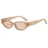 2025 Nuevas Gafas de Sol Ovaladas de Marco Pequeño de Moda Europea y Americana Gafas de Sol Sencillas de Moda Gafas de Sol Estilo Callejero de Celebridad de Internet para Hombres