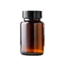 Botella de vidrio marrón cápsula oscura sellada botella de pastillas divididas en botellas botella vacía de Cordyceps vaso de vidrio medicina pequeña