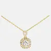 Colgante de Zirconia de Diamante Completo Transfronterizo de Amazon para Mujer, Collar con Colgante de Imitación Moissanita de Lujo Ligero de Gama Alta, Joyería Moderna