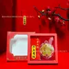 Pegatina para teléfono móvil de oro puro 999, amuleto de bolsa para la buena fortuna, colgante colorido, pequeño regalo para actividades de promoción en transmisiones en vivo