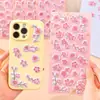 Pegatinas Creativas de Flor de Cerezo Estéreo 3D Patrones Pequeños Decorativos Regalo para Estudiantes Flor de Cerezo Estética Decoración DIY Pegatinas para Diario