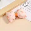Estilo Dulce Patrón de Fresa Pasador con Lazo Lazo para el Cabello Cuerda para el Cabello Bolso Calcetines Bufanda Ropa para Muñecas Accesorios Venta al por Mayor