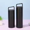 Novo Modelo de Garrafa Térmica de Aço Inoxidável 304 de Grande Capacidade com Alça, Portátil para Uso Externo, Para Beber Diretamente, Alto Valor Estético, Copo Simples e Conveniente