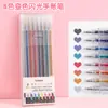 Canetas Gel com Glitter Coloridas, Canetas Aquarela, Canetas Fluorescentes, Cadernos de Estudante, Marcadores de Grafite para Crianças, Papelaria Atacado