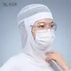 Touca de Trabalho para Fábrica, Touca de Malha Fina, Respirável com Elásticos para Orelhas, Touca Respirável à Prova de Poeira para Alimentos, Touca de Laboratório
