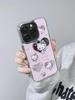 Adecuado para iPhone 17 Pro Max Chica Mejor Amiga Corazón Rosa Corazón Hueco Gato KT Espejo Manzana 13 Funda para Teléfono Móvil