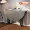 Mesa Plegable Redonda para Espacios Pequeños, Mesa Redonda Apilable Multifuncional 70% de Descuento para Sala de Estar, Nueva Mesa de Comedor Plegable Engrosada