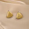 Pendientes de Plata S925 con Cierre de Pin Explosiones Sentido de Alta Gama Estilo Frío Pendientes Metálicos Estilo Pequeño Retro Francés Pendientes Geométricos para Mujer