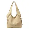 Bolso de Hombro Versátil Casual Transfronterizo para Mujer 2025 Invierno Nuevo Gran Capacidad Cuero con Cera de Abeja Retro Bolso de Hombro/Axila