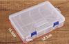 Caja Pequeña de Plástico Caja de Almacenamiento de Cosméticos Transparente Rectangular Tamaño Pequeño Caja con Tapa Caja de PP Caja de Piezas Caja con Cerradura