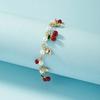 Europa y Estados Unidos pulsera de perlas dulces transfronteriza pulsera de cereza de cristal Joker nicho simple cien pulsera fabricantes de joyería de pulseras