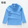 Camiseta Base Grossa Infantil Meninos e Meninas Slim Fit Com Marcação Camisa Interna Quente Camiseta de Manga Longa com Estrutura de Lã Macia para Bebê