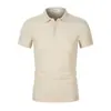 Camisas Polo Masculinas de Primavera e Verão com Logo Estampado, Manga Curta Bordada para Trabalho, Atacado para Grupos Corporativos