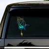 Adesivos de carro de comércio exterior rosário personalizado gesto adesivos de carro gesto de cruz janela traseira corpo adesivos decorativos à prova d'água