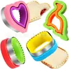 Conjunto de 8 Moldes para Sanduíche Amazon, Molde para Embutir Frutas, Cortador de Torrada de Pão, Molde para Biscoito