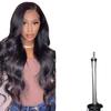 Europa y Estados Unidos nueva peluca de encaje frontal peluca de moda cabello largo rizado de mujer ola grande fábrica una generación en stock
