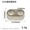 Hebilla ajustable de doble agujero de 5-10 mm, herraje para cordón de teléfono de aleación de zinc, tope de cordón, telescopio metálico de dos vías