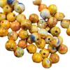 Ágata Jade Amarelo Colorido Contas Soltas Ovo Ágata Amarela Contas Antigas DIY Pulseira Colar Acessórios de Joias Contas