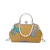 Bolso Exquisito para Lipstick de Nuevo Estilo, Bolso de Mano para Mujer, Bolso de Hombro, Bolso Cruzado, Bolso de Noche, Adecuado para Combinar con Cheongsam, Hanfu, Bolso Retro Estilo Chino