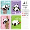 Cuaderno de espiral de dibujos animados A5 creativo para estudiantes, Cuaderno de alta calidad 32k grueso con líneas, Bloc de notas de hojas sueltas, Venta al por mayor