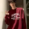Serie de TV Americana Stranger Things Sudadera Redonda Periférica para Hombre y Mujer de Hawkins Escuela Secundaria Hawkins Manga Larga Otoño e Invierno t