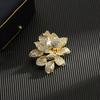 Broche Lotus Feminino High-end Terno Personalizado Camisa Jaqueta Simples Decorativo Terno Pin Fixo High-end Sense Acessórios