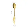 Cuchara de Postre de Acero Inoxidable con Alas Cuchara para Remover Alas de Ángel Linda Cuchara para Café Cuchara de Alto Valor Cuchara para el Hogar