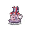Serie de broches de animales para taza de té creativa transfronteriza, insignia de accesorios metálicos de dibujos animados para beber café, té con leche, venta al por mayor