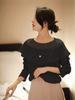 Novo produto suéter de mohair feminino valor Yan brincar macio bonito macio ceroso tricô suéter fino top de suéter