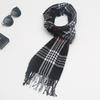 Novo Cachecol Xadrez de Casal Cachecol Pai-Filho Outono e Inverno Novo Xale Xadrez de Caxemira com Emenda de Cores Atacado para Homens e Mulheres