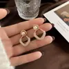 Brincos de Pérola com Agulha de Prata S925 para Mulheres, Brincos de Alto Padrão Estilo Socialite, Joias de Orelha de Nicho de Luxo Leve Atacado Yiwu
