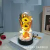 Presente de Dia das Mães buquê de rosa cravo tulipa sabonete finalizado flor eterna cobertura de vidro ornamentos criativos