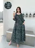 Vestido de Algodão Casual Europeu e Americano Transfronteiriço Plus Size Feminino de Caimento Solto para Férias na Praia de Verão, Adequado para Mulheres Plus Size e Grávidas