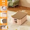 Caja de almacenamiento de escritorio para el hogar, sala de estar, con tapa, gran capacidad, caja de almacenamiento de juguetes, plástico engrosado, a prueba de polvo, caja de almacenamiento de ropa