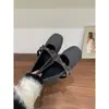 Zapatos Mary Jane de Aumento de Altura Estilo Chanel para Mujer, Otoño e Invierno 2025, Puntera Redonda, Felpa Cálida, Suela Gruesa, Mocasines