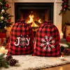 Bolsas de Algodón con Cordón, Bolsas para Empaque de Regalos Navideños, Bolsas de Tela con Cordón, Bolsas de Algodón para Almacenamiento de Dulces Transfronterizas