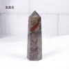 Cristal Natural Pedra Bruta Pilar Pontiagudo Pilar de Cristal Semi-precioso Cristal Branco Citrino Prisma Hexagonal Ornamento de Mesa Atacado