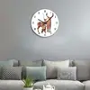 Reloj de pared creativo de ciervo cálido estilo nórdico simple moderno moda decoración de pared personalidad en stock y entrega rápida
