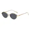 Nuevas Gafas de Sol Metálicas Ovaladas de Moda Estilo Influencer Europeas y Americanas Transfronterizas Más Vendidas Gafas de Sol con Protección UV