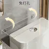 Prateleira para vão traseiro de vaso sanitário, prateleira para vão de parede sem furos, rack de armazenamento oculto, prateleira de vão com laterais alargadas e estendidas