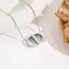 Collar de Acero de Titanio Plateado de Venta Caliente en TikTok Live para Mujer, Cadena para Clavícula Versátil de Nicho de Moda, Celebridad de Internet, Joyería que no se decolora