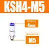 Ksl8-02 Codo de Junta Giratoria de Alta Velocidad Conector Rápido de Tubo de Aire Neumático Conector Rápido Paso Directo Ksh6-01/10-03