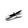 Zapatos Mary Jane Planos de Cuadrado con Lazo para Mujer, 4 cm de Altura, Estilo Francés Nuevo 2026